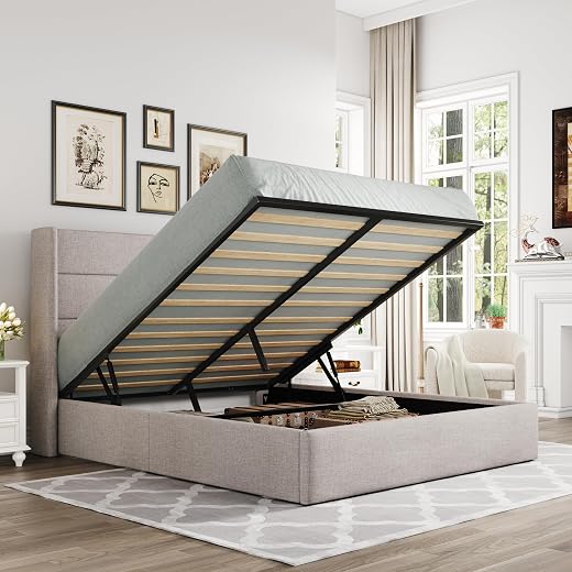 Allewie Full Size Lift Up Storage Bed Frame Review: Features, Pros & Buying Guide