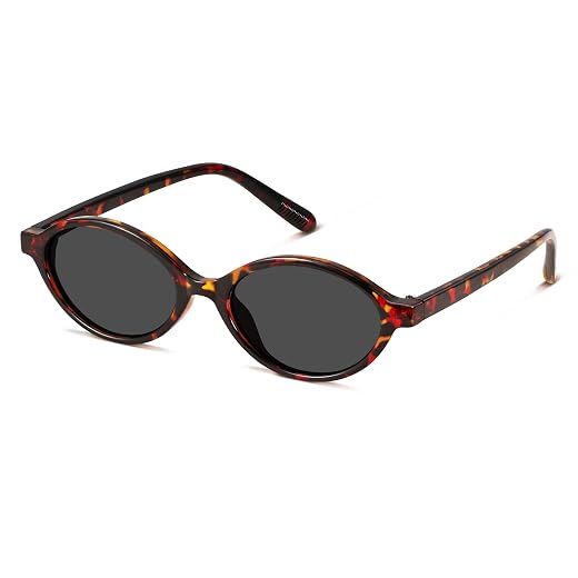 GRFISIA Retro Oval Sunglasses for Women Trendy Vintage 90s Y2K Designer Sun Glasses UV400 Protection