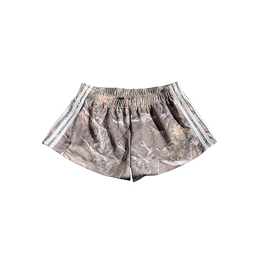 BEAUDRM Women's Summer Striped Shorts Y2k Runing Track Shorts Sweat Shorts Gym Athletic Wear Casual Lounge Short