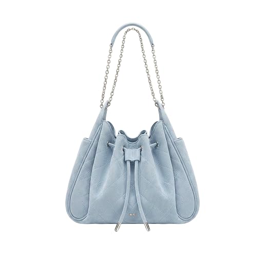 JW PEI Women's Rowan Ruched Drawstring Chain Bucket Bag
