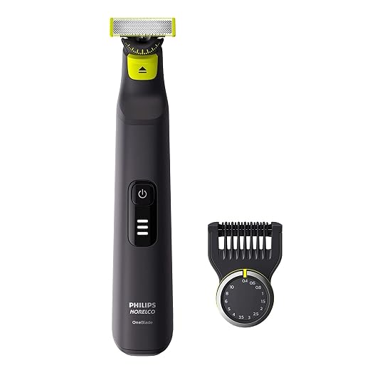Philips Norelco OneBlade 360 Pro Hybrid Electric Shaver & Trimmer, with 12-in-1 Comb, QP6531/70