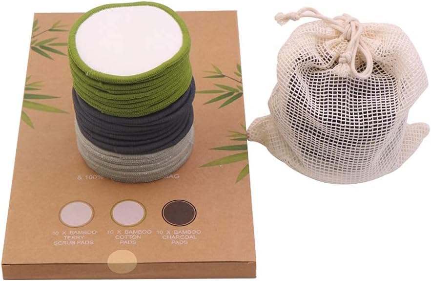 Chloven 30 Reusable Bamboo Cotton Pads
