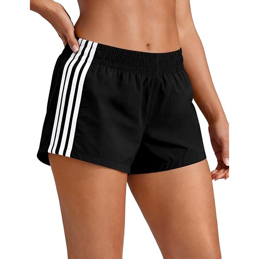 Shorts for Women Sweat Track Athletic Shorts Summer Low Rise Mini Side Stripes Gym Y2k Cute Girls Athleisure Clothing