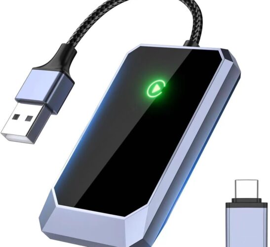 The Apple carplay wireless adapter and Android Auto adapters