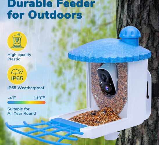 Soliom bird feeder with camera