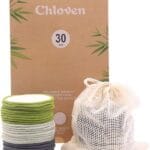 Chloven 30 Pack Reusable Makeup Remover Pads — Soft, Scrub, Charcoal: DITCH Disposable Cotton