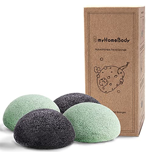 myHomeBody Konjac Facial Sponges Set of Four
