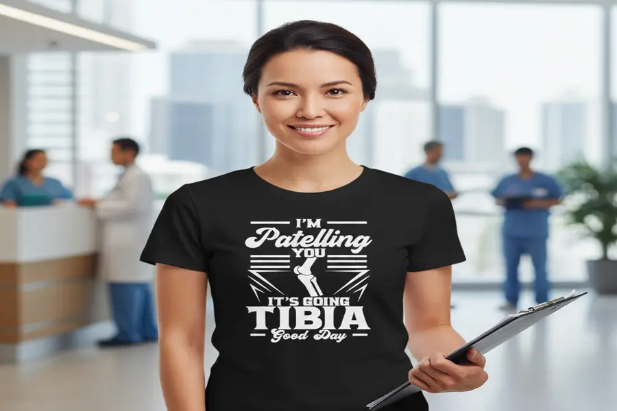 Patelling You It’s Going Tibia Good Day | Funny Doctor & Ortho T-Shirt
