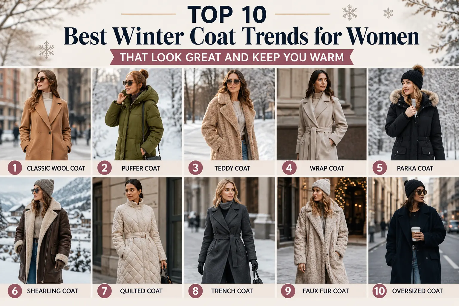 Top 10 Best Winter Coat Trends for Women That Look Great and Keep You Warm