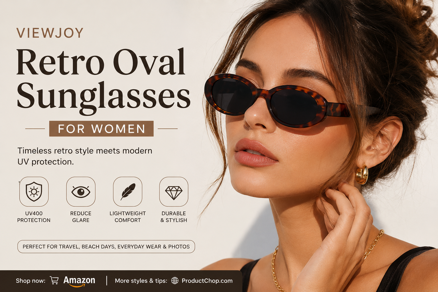 top 10 best retro oval sunglasses for women for stylish UV protection