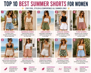 top 10 best summer shorts for women